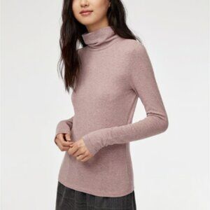 NWOT Aritzia Babaton Dusty Mauve Long Sleeve Turtleneck
